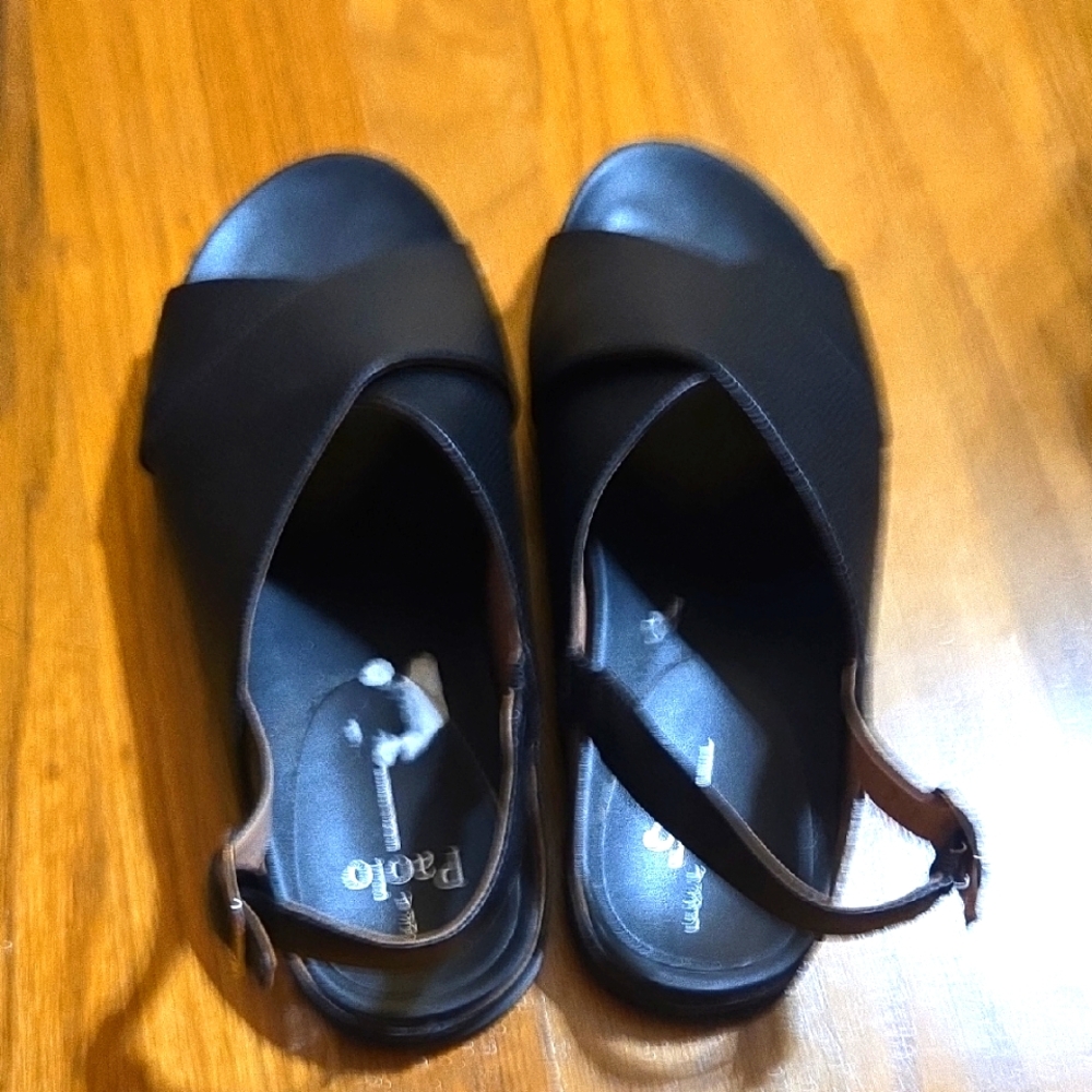 Paolo Black Women's Sandals